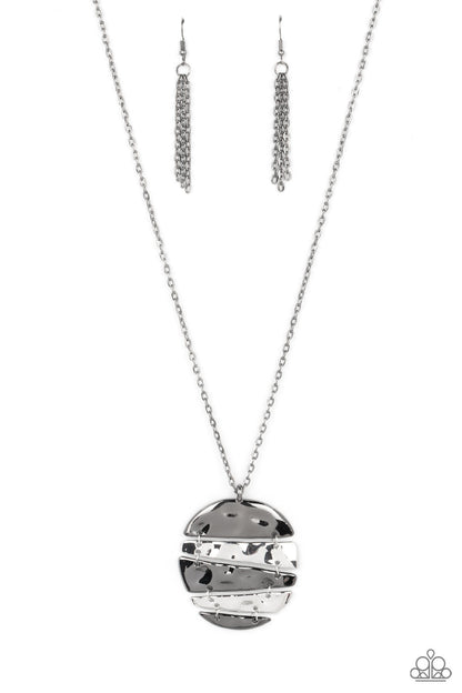Shattered Sunset - Black Necklace - Paparazzi Accessories - Paparazzi Accessories 