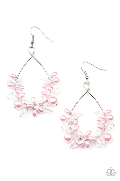 Marina Banquet - Pink Earrings - Paparazzi Accessories 