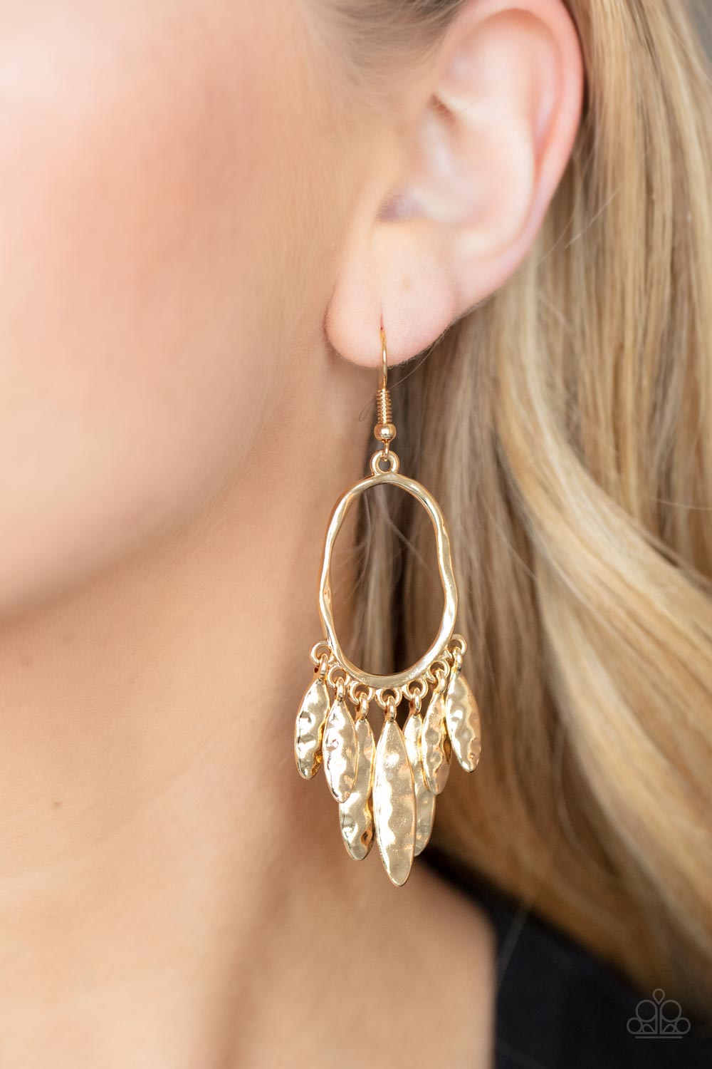 Artisan Aria - Gold Earrings - Paparazzi Accessories - Paparazzi Accessories 