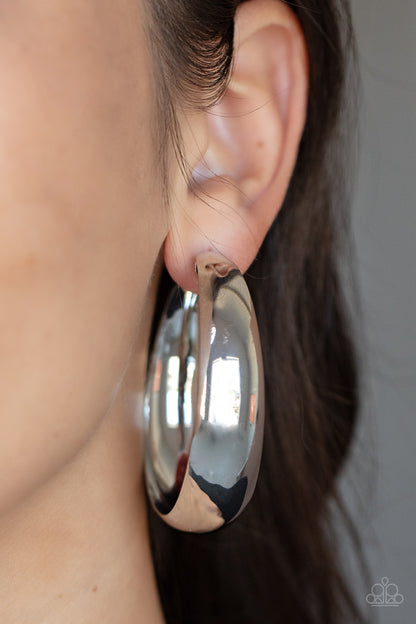 Flat Out Flawless - Silver Earrings - Paparazzi Accessories 