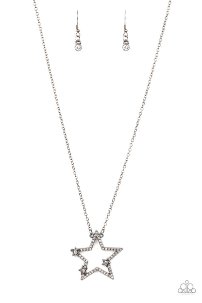 I Pledge Allegiance to the Sparkle - Black Necklace - Paparazzi Accessories 