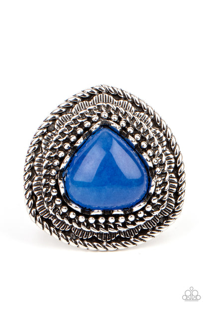 Genuinely Gemstone - Blue Ring - Paparazzi Accessories - Paparazzi Accessories 