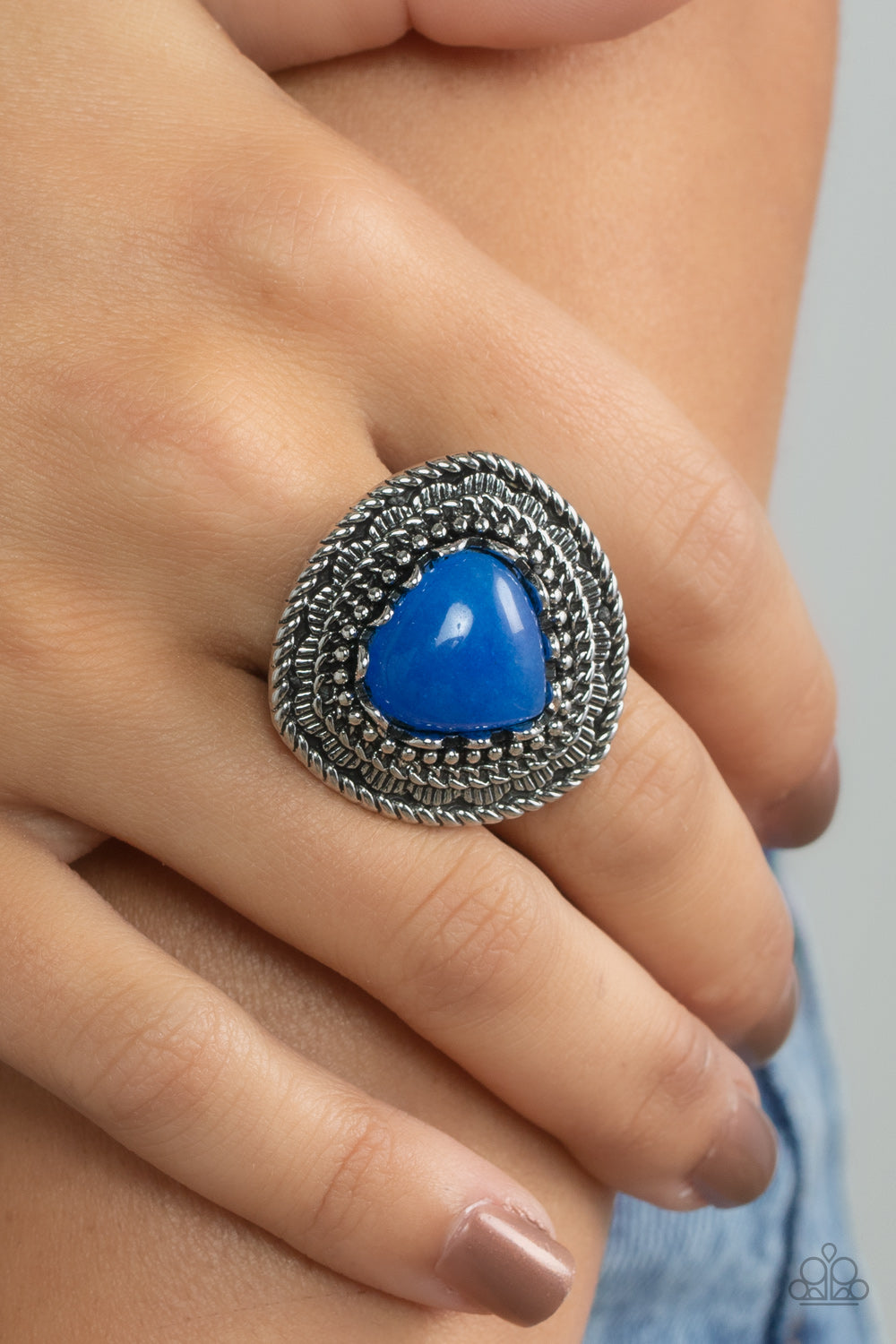 Genuinely Gemstone - Blue Ring - Paparazzi Accessories - Paparazzi Accessories 