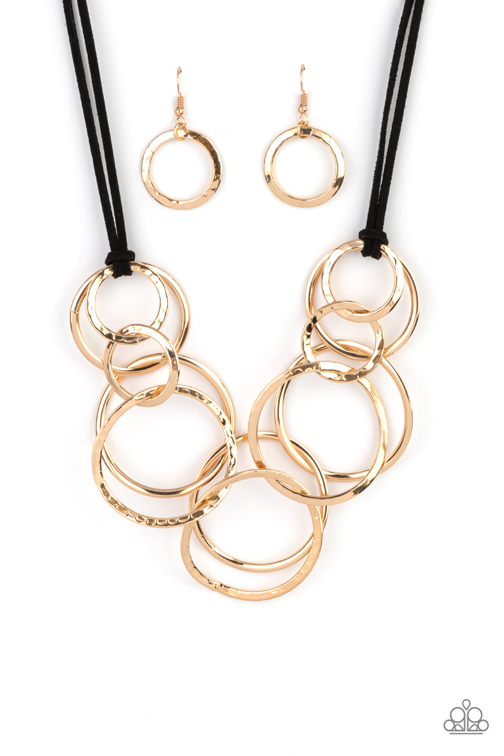 Spiraling Out of COUTURE - Gold Necklace - Paparazzi Accessories 