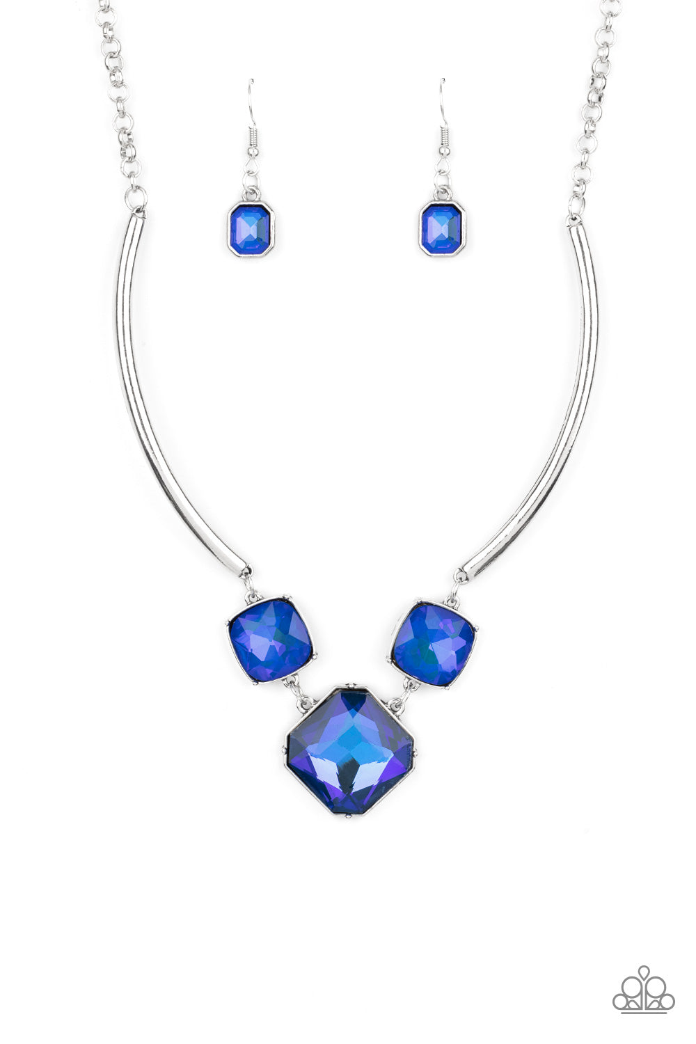 Divine IRIDESCENCE - Blue Necklace - Paparazzi Accessories 