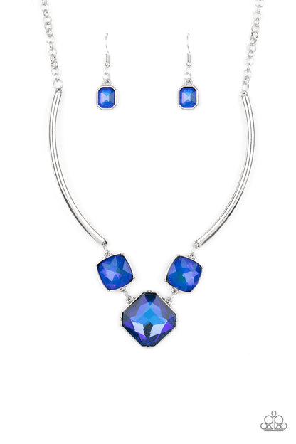 Divine IRIDESCENCE - Blue Necklace - Paparazzi Accessories 