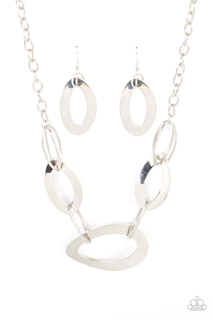 METALHEAD Count - Silver Necklace - Paparazzi Accessories 