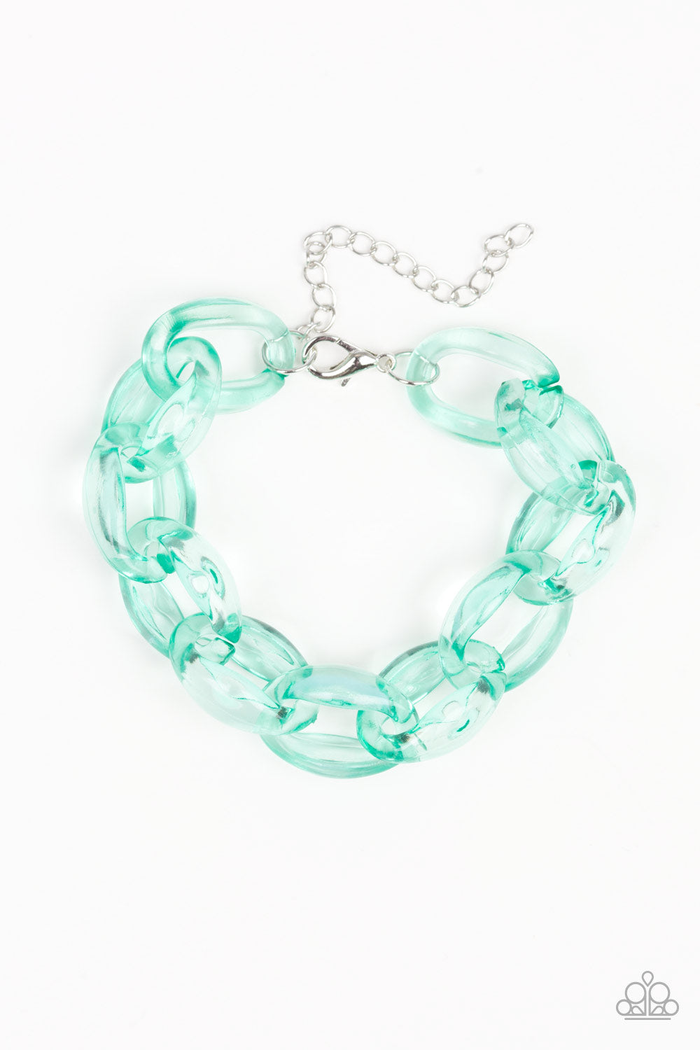 Ice Ice Baby Green Bracelet - Paparazzi Accessories 