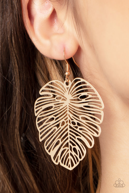 Palm Palmistry - Gold Earrings - Paparazzi Accessories - Paparazzi Accessories 