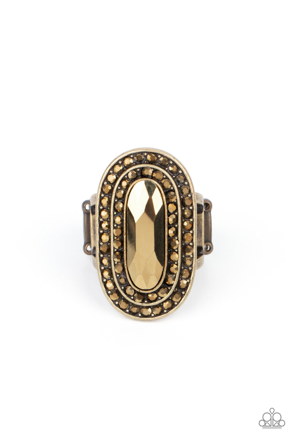 Fueled by Fashion - Brass Ring - Paparazzi Accessories 