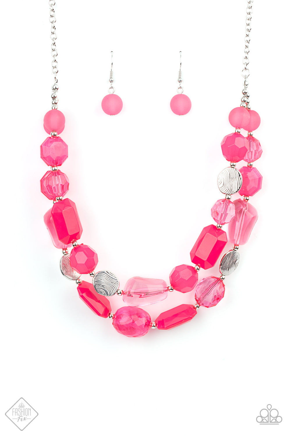 Oceanic Opulence - Pink Necklace - Paparazzi Accessories - Paparazzi Accessories 