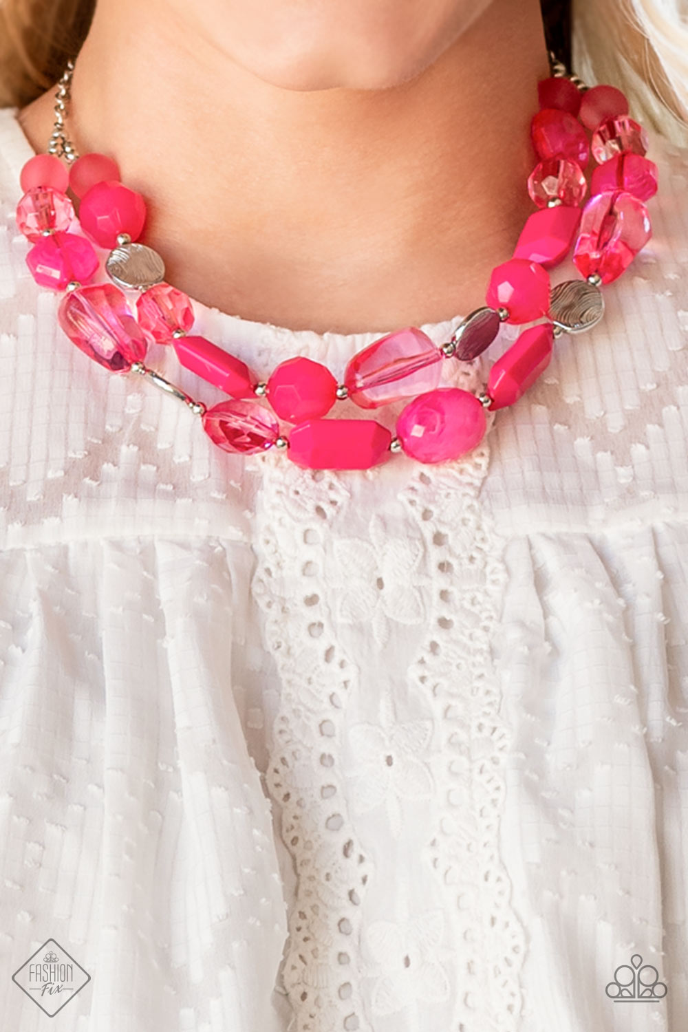 Oceanic Opulence - Pink Necklace - Paparazzi Accessories - Paparazzi Accessories 