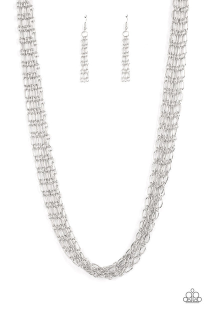 Dynamite Dynamo - Silver - Paparazzi Accessories 