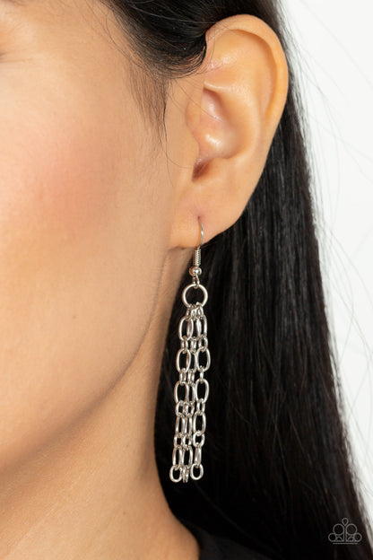 Dynamite Dynamo - Silver - Paparazzi Accessories 