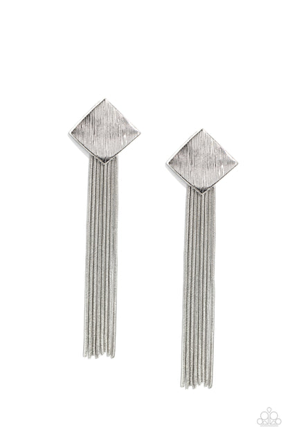 Experimental Elegance - Silver Earrings