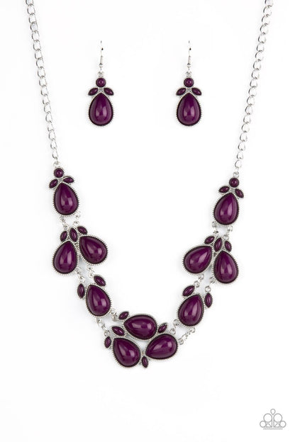 Botanical Banquet - Purple Necklace - Paparazzi Accessories - Paparazzi Accessories 