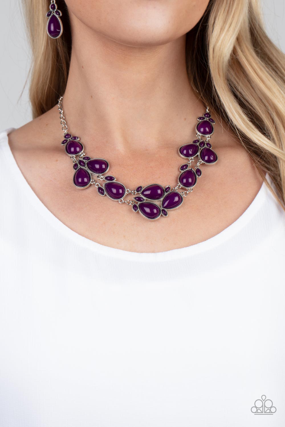 Botanical Banquet - Purple Necklace - Paparazzi Accessories - Paparazzi Accessories 