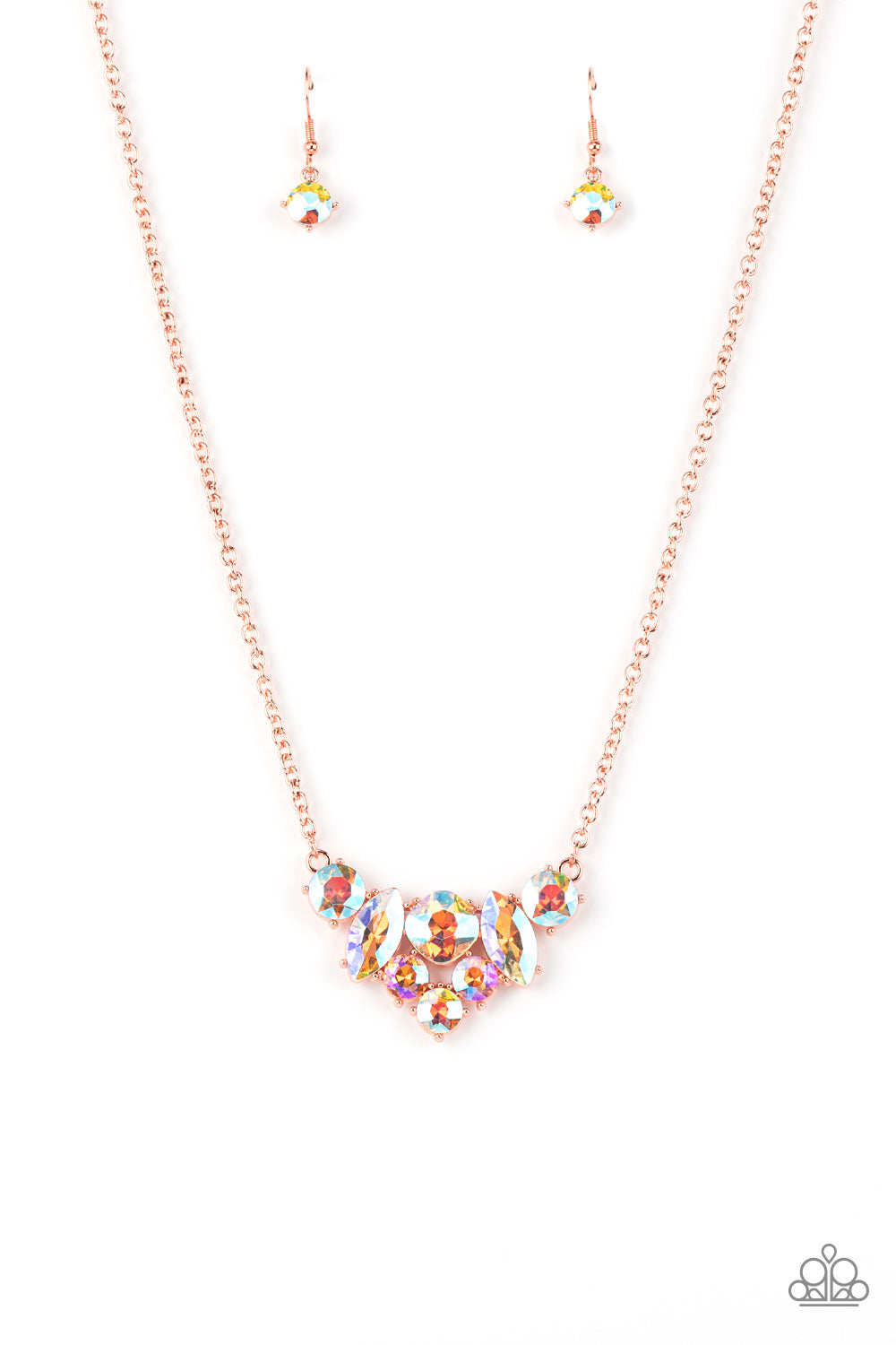 Lavishly Loaded - Copper Necklace - Paparazzi Accessories 