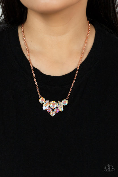 Lavishly Loaded - Copper Necklace - Paparazzi Accessories 