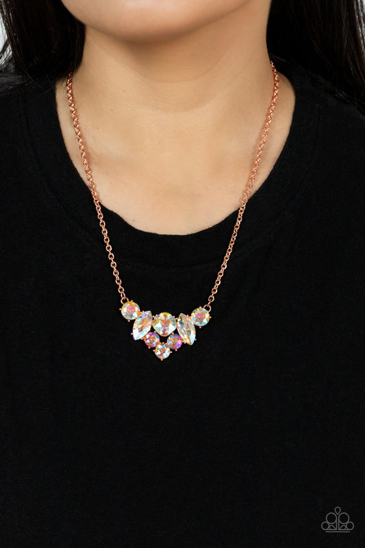 Lavishly Loaded - Copper Necklace - Paparazzi Accessories 