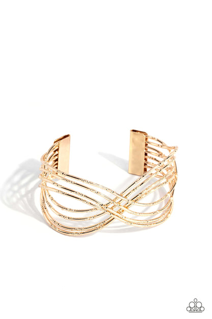 WIRE Away - Gold Bracelet