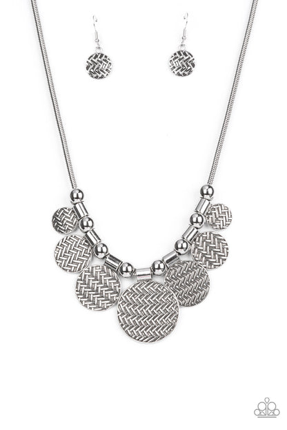 Indigenously Urban - Silver Necklace - Paparazzi Accessories - Paparazzi Accessories 