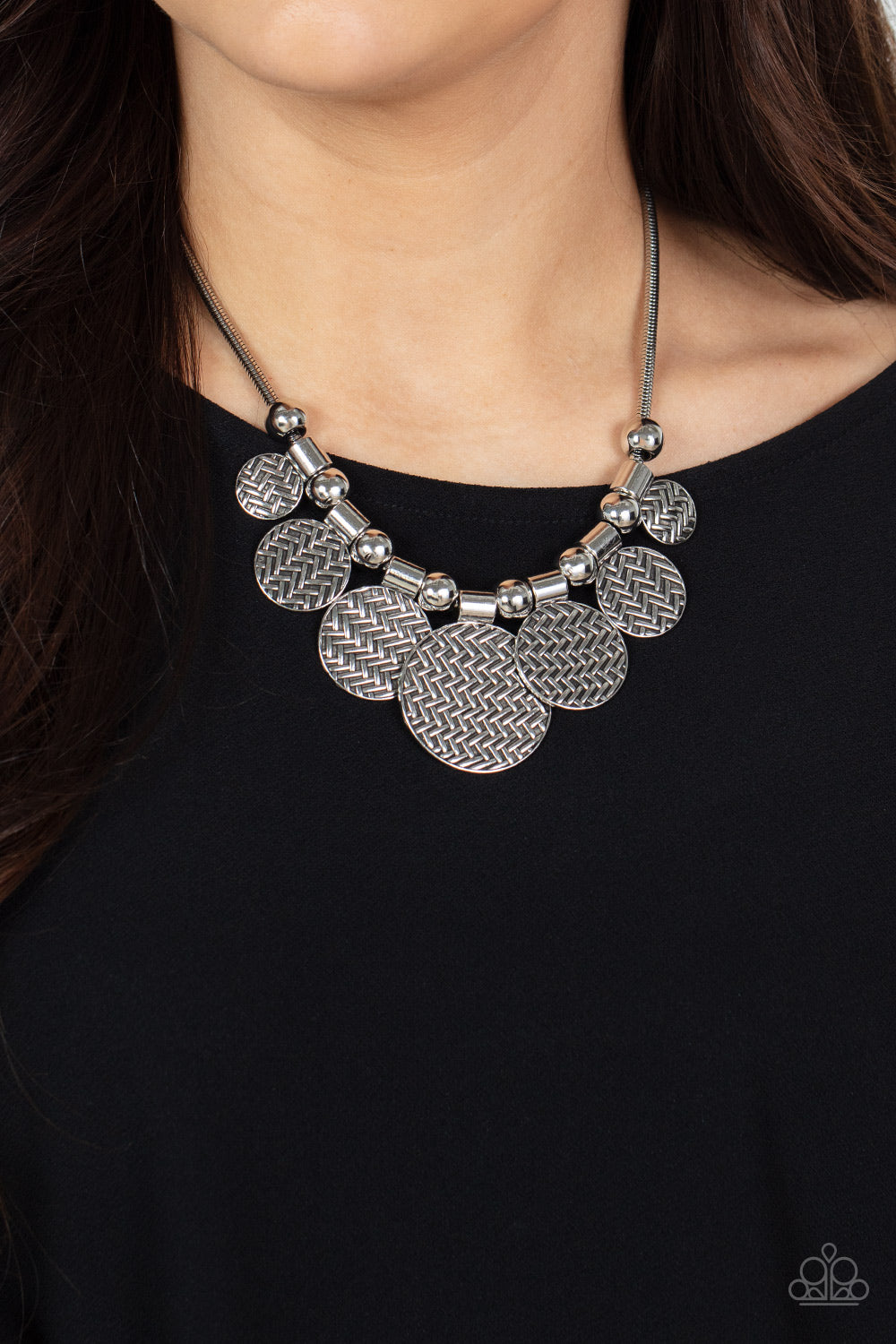 Indigenously Urban - Silver Necklace - Paparazzi Accessories - Paparazzi Accessories 
