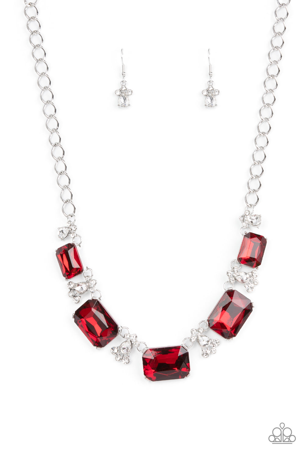 Flawlessly Famous - Red Necklace - Paparazzi Accessories - Paparazzi Accessories 