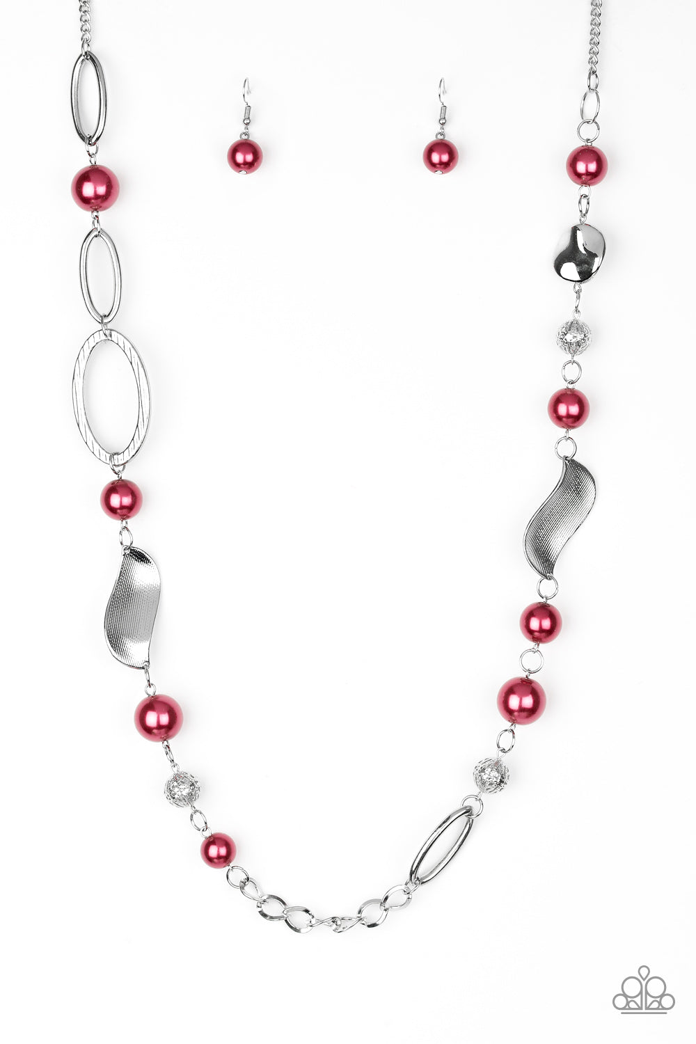 All About Me - Red Necklace- Paparazzi Accessories - Paparazzi Accessories 