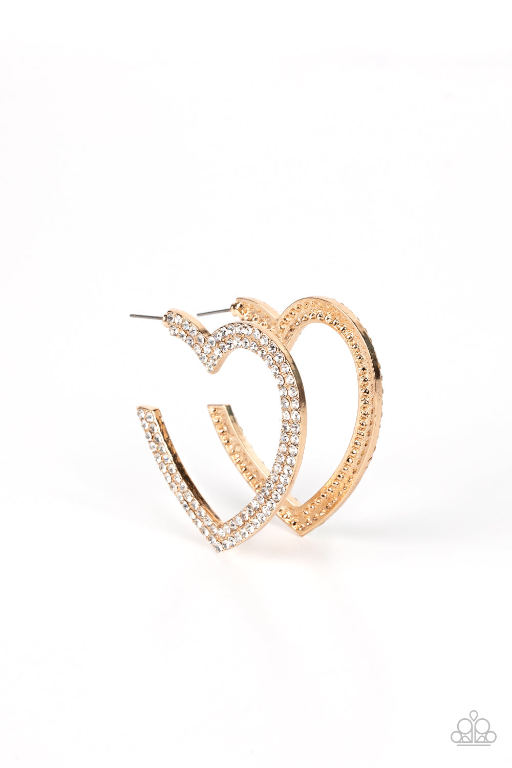 AMORE to Love - Gold Earrings - Paparazzi Accessories - Paparazzi Accessories 