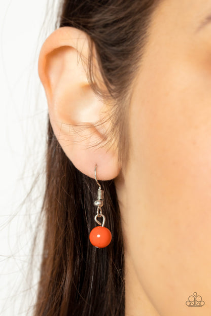 Talisman Trendsetter - Orange Necklace- Paparazzi Accessories - Paparazzi Accessories 