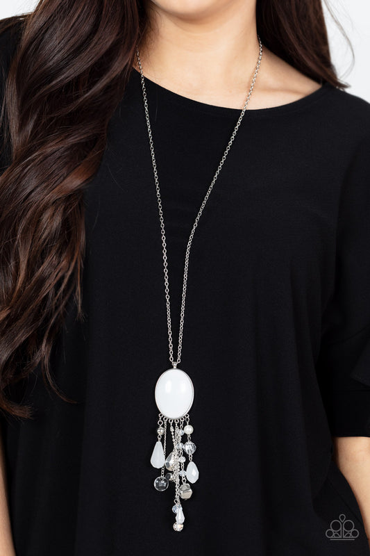 Whimsical Wishes - White Necklace - Paparazzi Accessories 