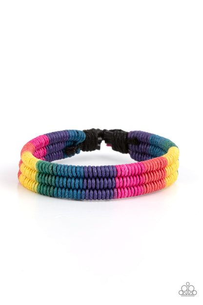 Rainbow Renegade - Multi Bracelet -  Paparazzi Accessories - Paparazzi Accessories 