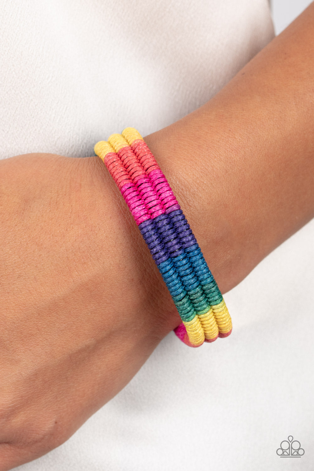 Rainbow Renegade - Multi Bracelet -  Paparazzi Accessories - Paparazzi Accessories 
