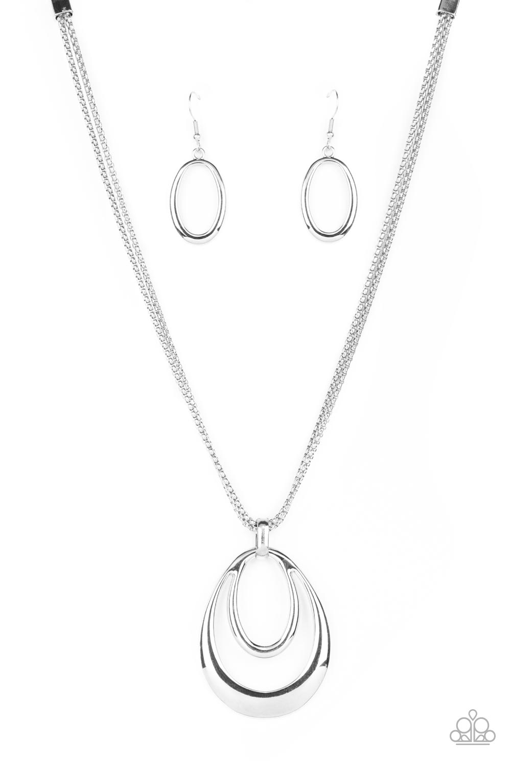 Suburban Storm - Silver Necklace - Paparazzi Accessories - Paparazzi Accessories 