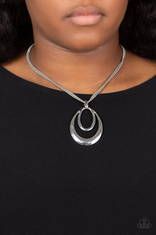 Suburban Storm - Silver Necklace - Paparazzi Accessories - Paparazzi Accessories 