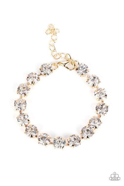 A-Lister Afterglow - Gold Bracelet - Paparazzi Accessories - Paparazzi Accessories 