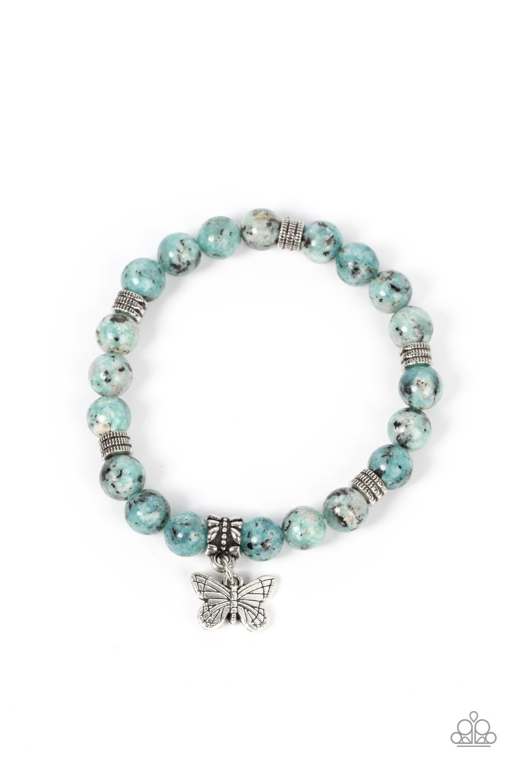 Butterfly Nirvana - Blue Butterfly Bracelet - Paparazzi Accessories - Paparazzi Accessories 