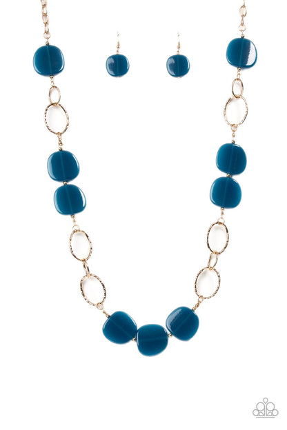 Posh Promenade - Blue Necklace - Paparazzi Accessories - Paparazzi Accessories 