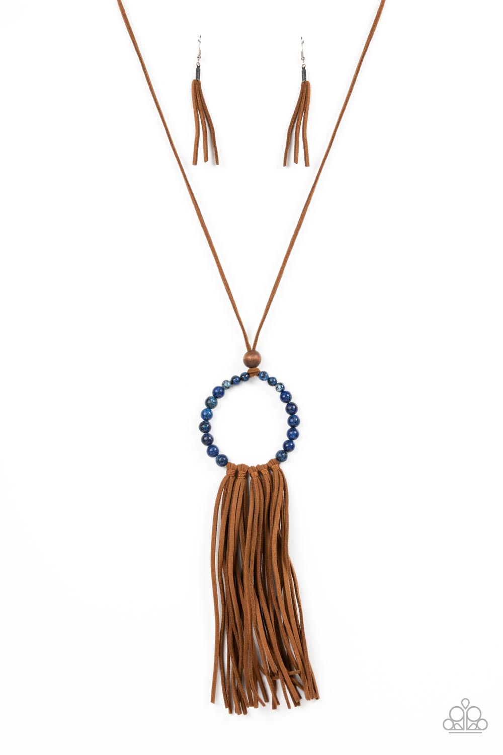 Namaste Mama - Blue Necklace - Paparazzi Accessories - Paparazzi Accessories 