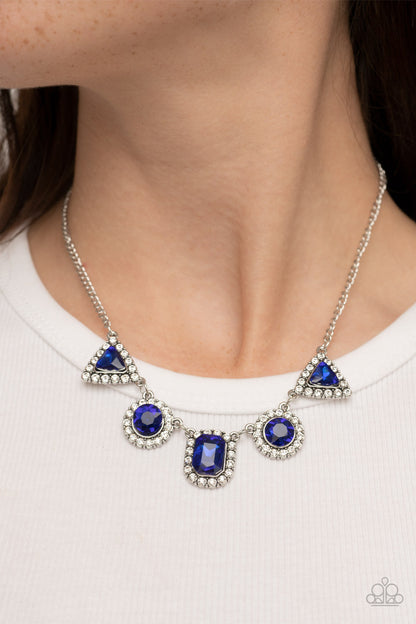 Posh Party Avenue - Blue Necklace - Paparazzi Accessories - Paparazzi Accessories 