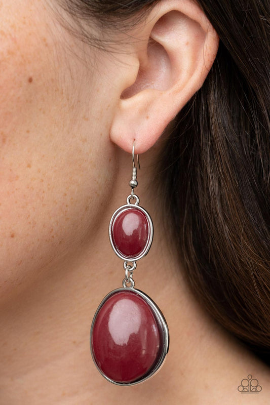 Soulful Samba - Red Earrings - Paparazzi Accessories 