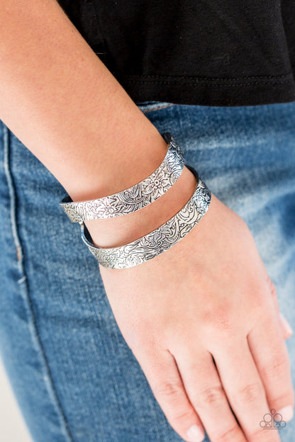 Garden Goddess Silver Bracelet - Paparazzi Accessories 