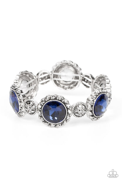 Palace Property - Blue Bracelet - Paparazzi Accessories - LaNisha's Lustrous Jewels