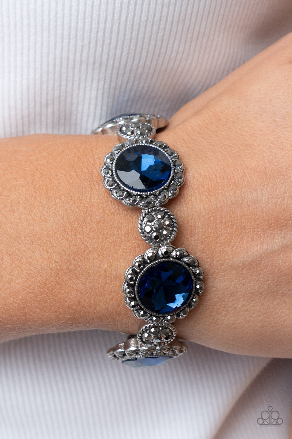 Palace Property - Blue Bracelet - Paparazzi Accessories - LaNisha's Lustrous Jewels