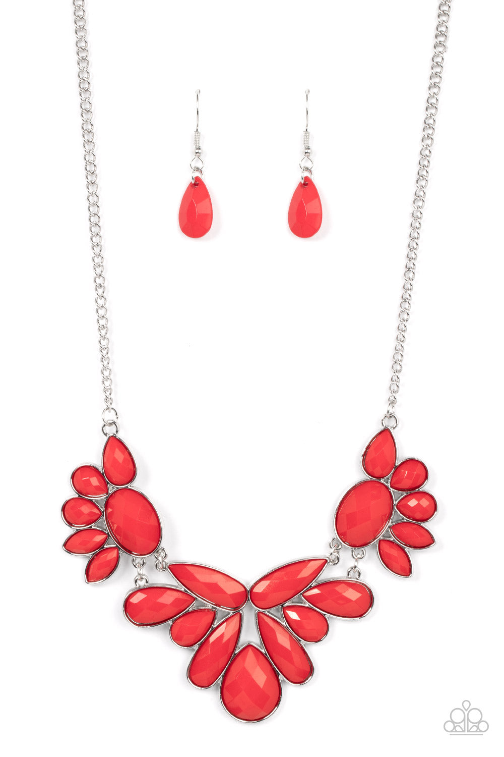 A Passing FAN-cy - Red Necklace - Paparazzi Accessories 