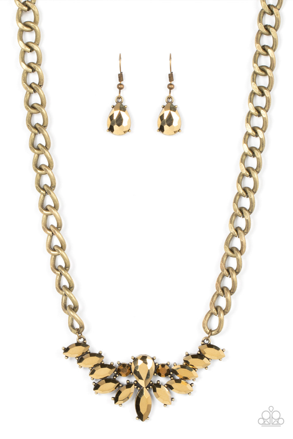 Come at Me - Brass Necklace - Paparazzi Accessories 