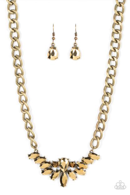 Come at Me - Brass Necklace - Paparazzi Accessories 