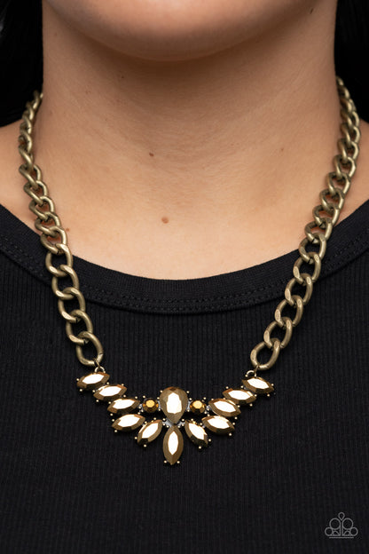 Come at Me - Brass Necklace - Paparazzi Accessories 