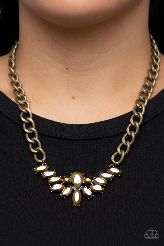 Come at Me - Brass Necklace - Paparazzi Accessories 
